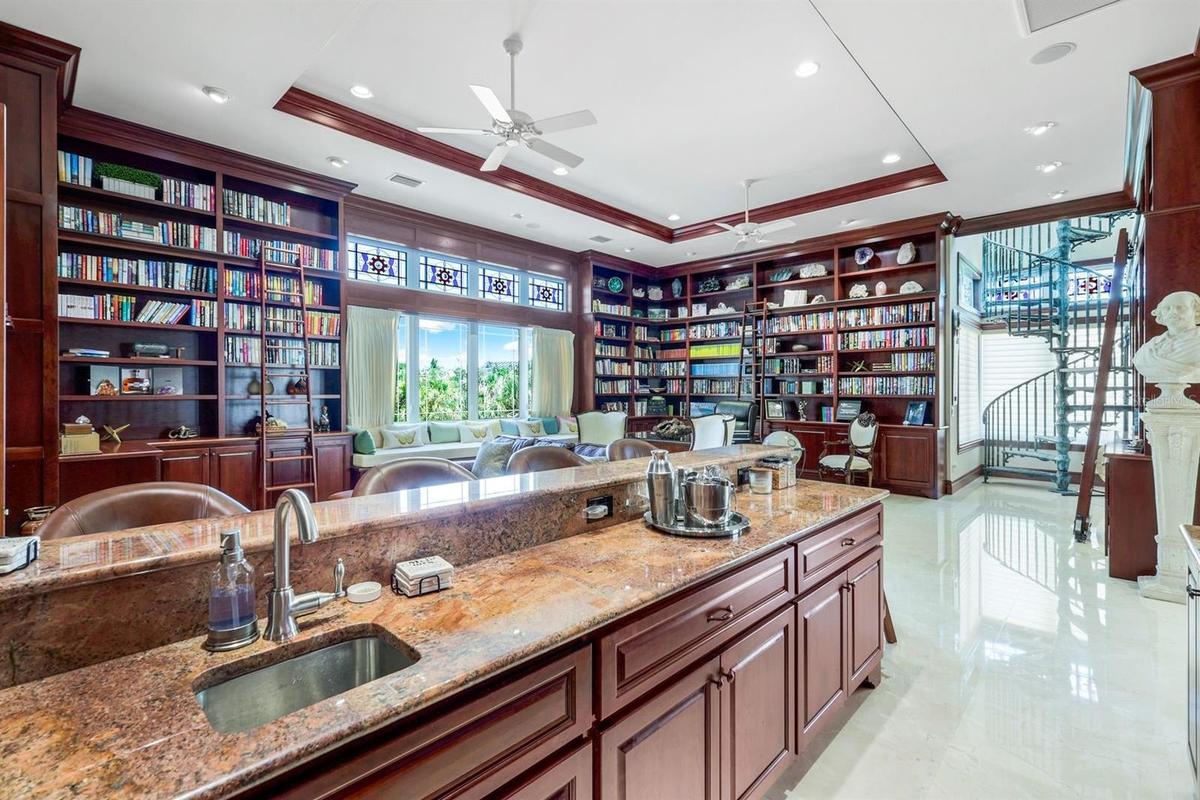 Library with beautiful details