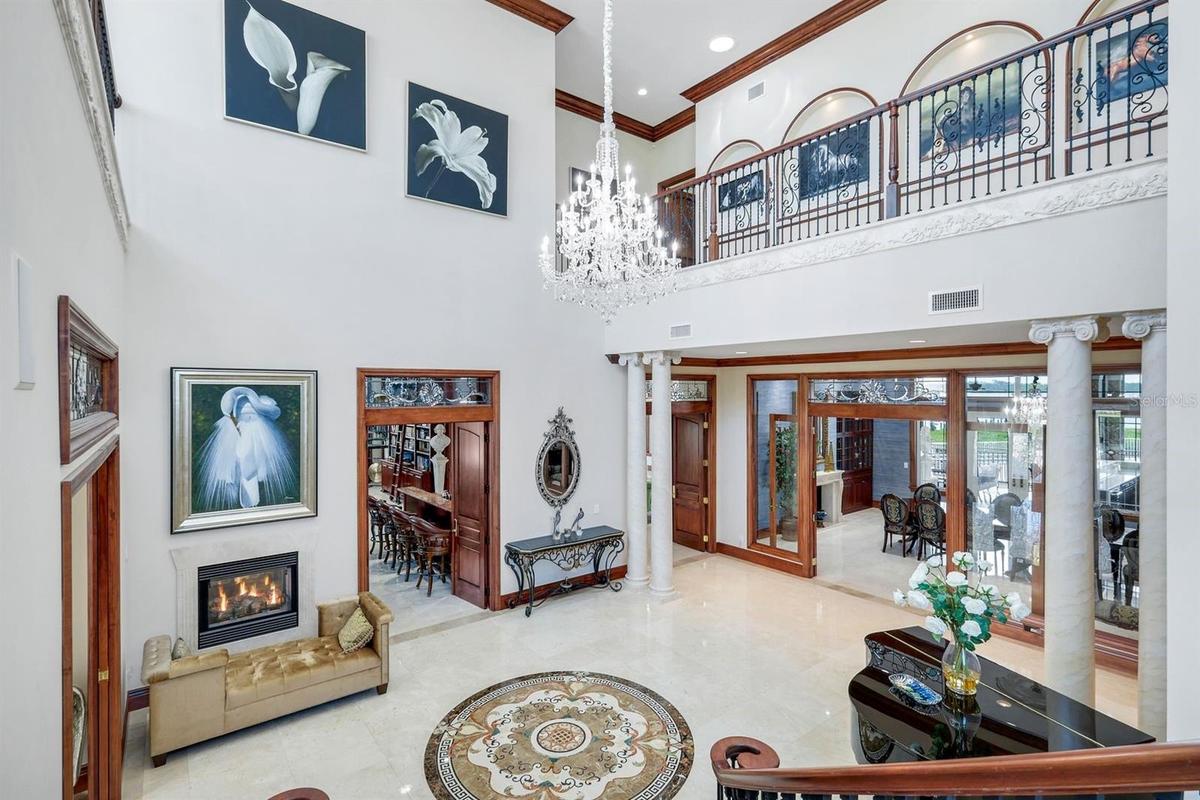 view of foyer to upstairs