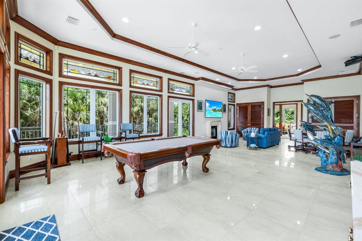 Billiard room view 2