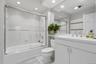 The lower level has a fourth full Bathroom; quite convenient after a soak in the hot tub/spa on the rear patio.