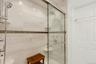 Ensuite walk-in shower with dual shower heads