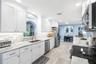 Kitchen with Marble Countertops