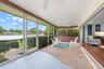Screened lanai overlooking golf course