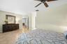Primary bedroom and walk-in closet