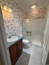 1st floor bath, off the kitchen and garage