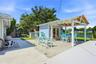 Custom built pool side cabana