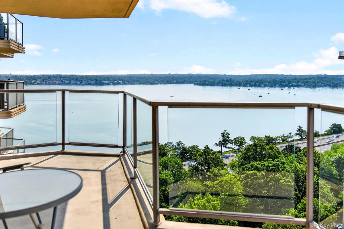 24 foot balcony spanning the living room and 2nd bedroom