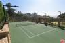 regulation size tennis court c