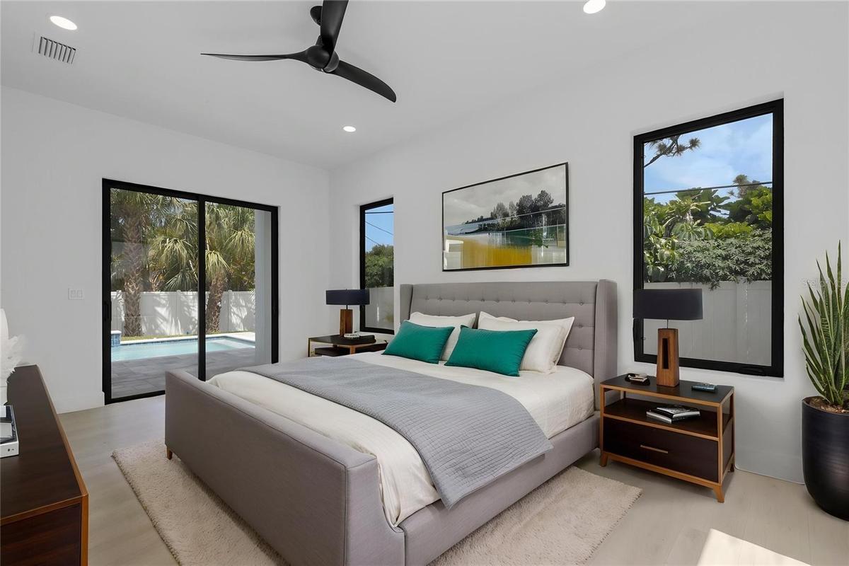 Staged Primary bedroom