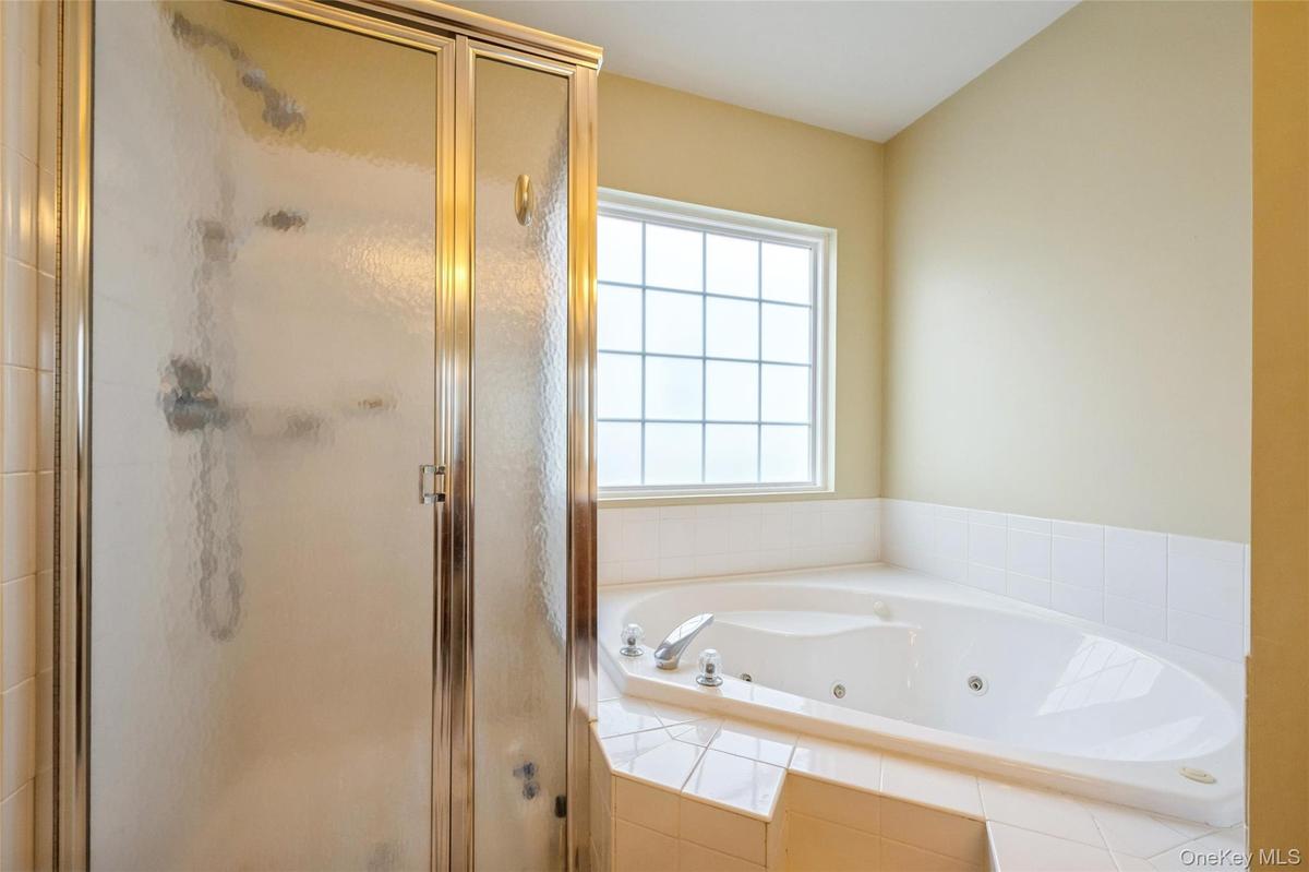 Stand-up shower and Jacuzzi tub