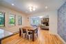 Nice size eat-in kitchen offers plenty of table seating as well as counter seating.