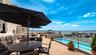 Around pool for outdoor dining/barbecuing