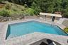 Inground gunite swimming pool