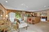 Open living room and dining area