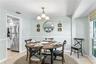 Dining area off the kitchen