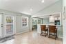 Breakfast bar in kitchen