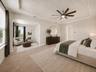 Primary bedroom and sitting area/den
