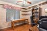 The 1st bedroom is located along the back of the home and provides a large window for extra light and a standard closet.