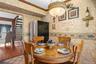 The functional layout of this eat-in kitchen, flows seamlessly into the surrounding living spaces.