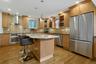 Both beautiful and functional, this home chef's dream kitchen is the perfect place to prepare an amazing meal.