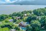 Rising even further, we look out to the beautiful Hudson River, on whose bluff this home sits.