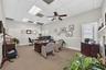 Executive office 1 with fireplace and room for conference area