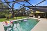 Beautiful pool with covered lanai