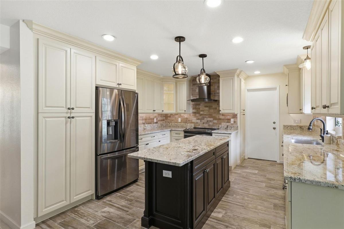 Kitchen - custom design with under cabinet lighting