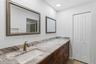 Second sink/vanity and linen closet in Primary