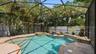 Caged pool patio