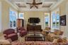 The authentic Venetian plaster creates a constantly changing backdrop as natural light moves through the room, making every gathering feel a little di