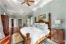 With its calming palette and refined details, this beautifully appointed retreat feels more like a boutique resort suite than a traditional bedroom.