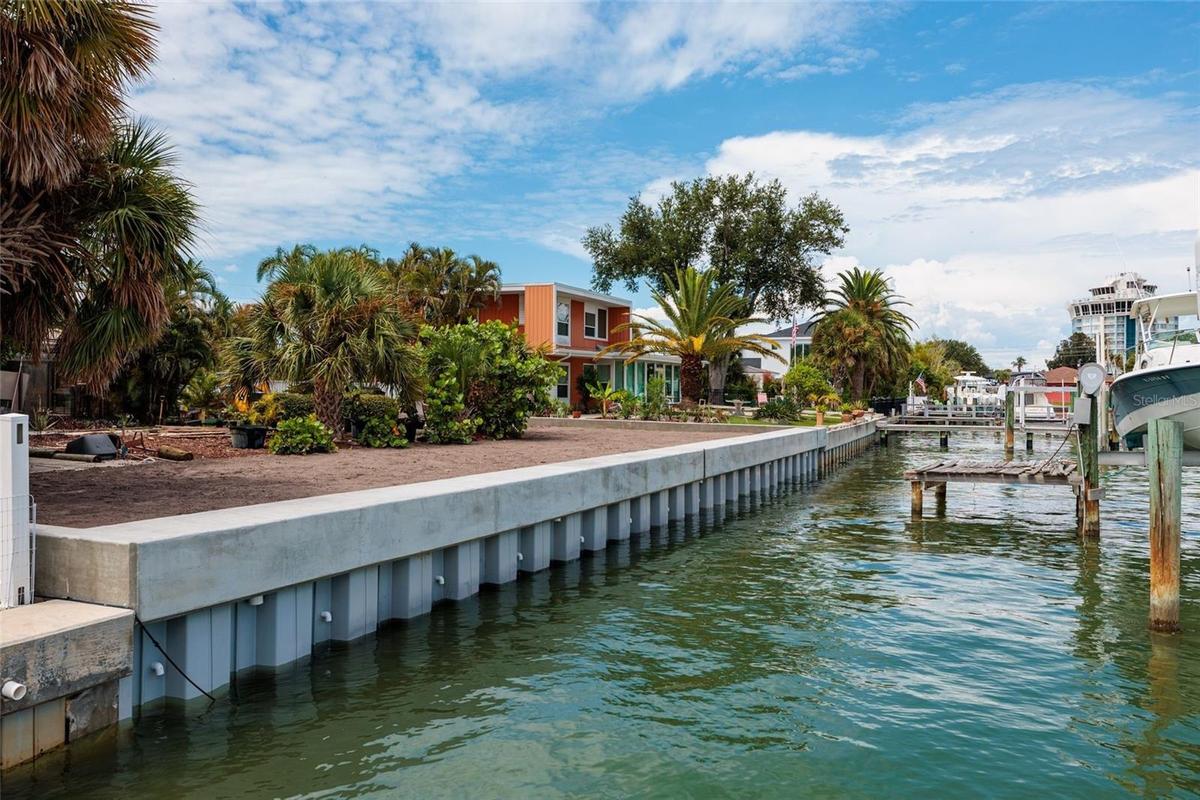 Brand new seawall
