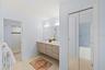 Primary Bath with Double Vanity and Linen Closet