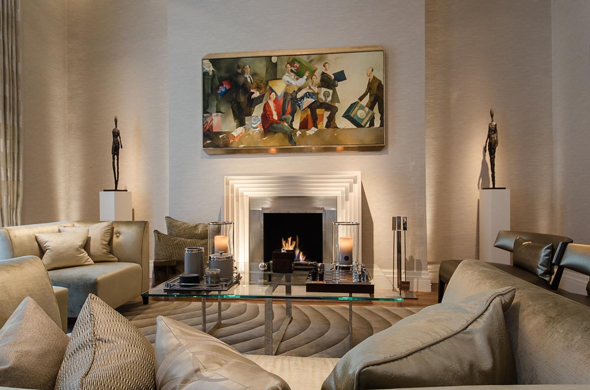 Upper Grosvenor Street Duplex for Sale - Fireplace Reception Room