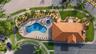 Community clubhouse at entry, property manager on site office, entertaining area, kitchen, bathrooms, FITNESS center, pool & spa  newly renovated 2026