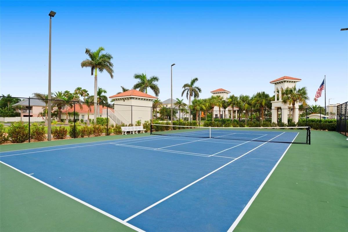Community Temnis courts 2 of  2 courts located at front entry