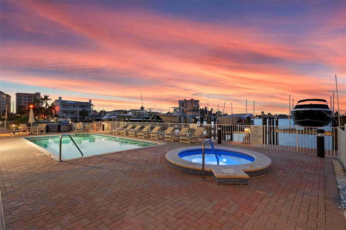 Building 2 ( 17717 ) pool spa, grill, outdoor shower with avail upon purchase / availability storage cabanas