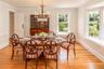 Dining Room has impressive bay window