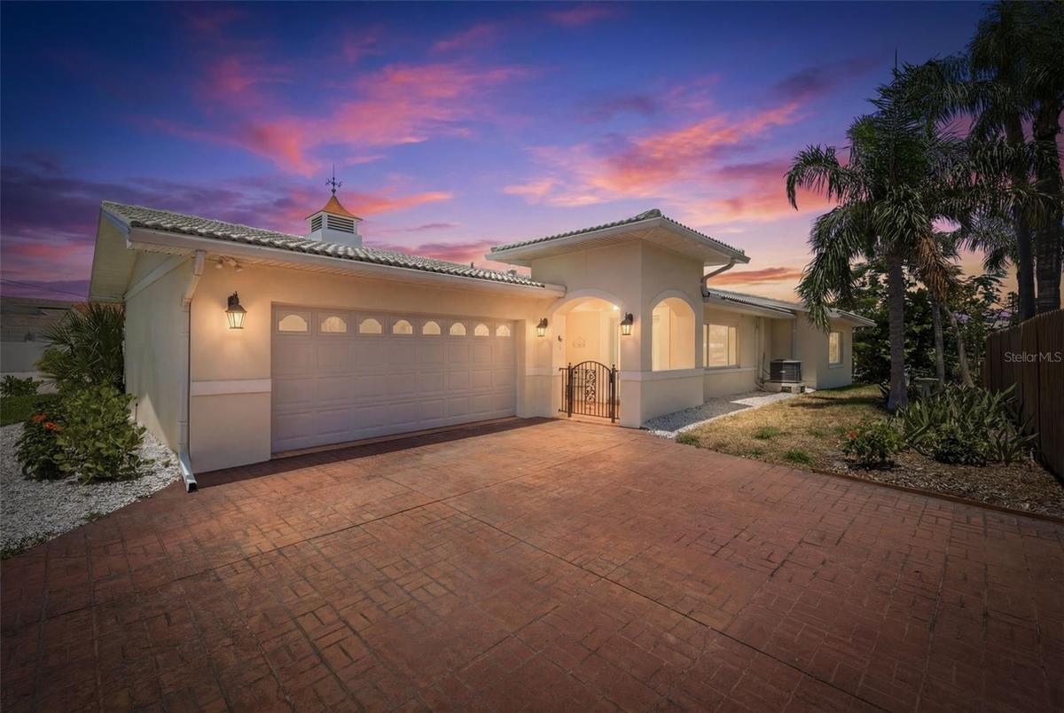 Twilight Front of the home