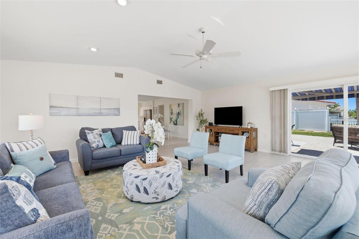 Great Room with patio access