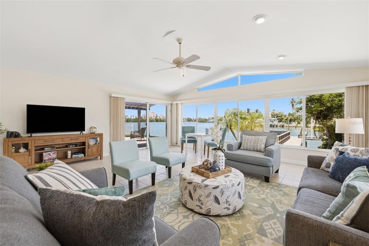 Great Room with stunning water views