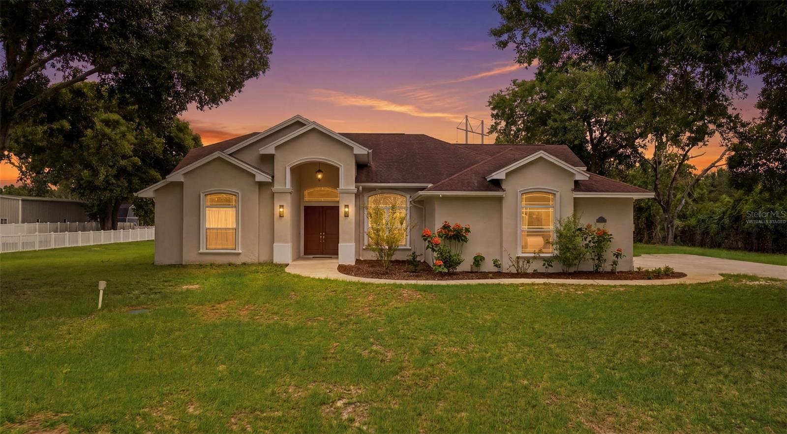 Virtually Staged. Front Exterior