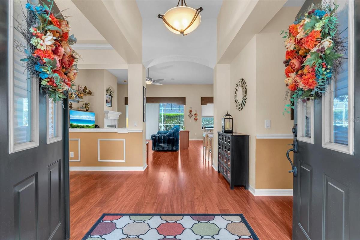 This inviting double-door entry welcomes you home.