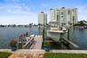 Directly facing dock with electric lift.