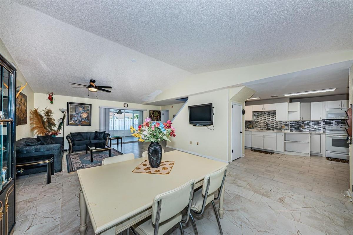 Open floor plan on the first floor