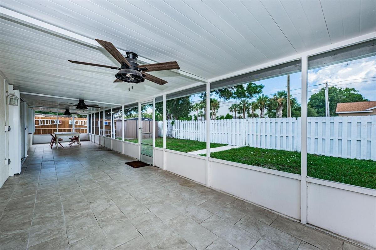 Large screened in back patio