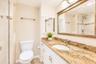 Updated bathroom with walk-in shower.