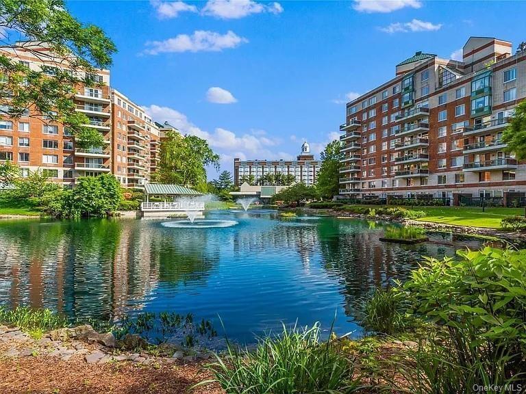 East & West Buildings and Pond