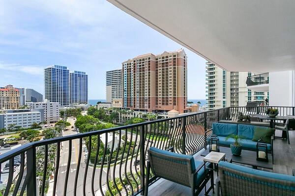 Northeast view from sitting area on your expansive balcony